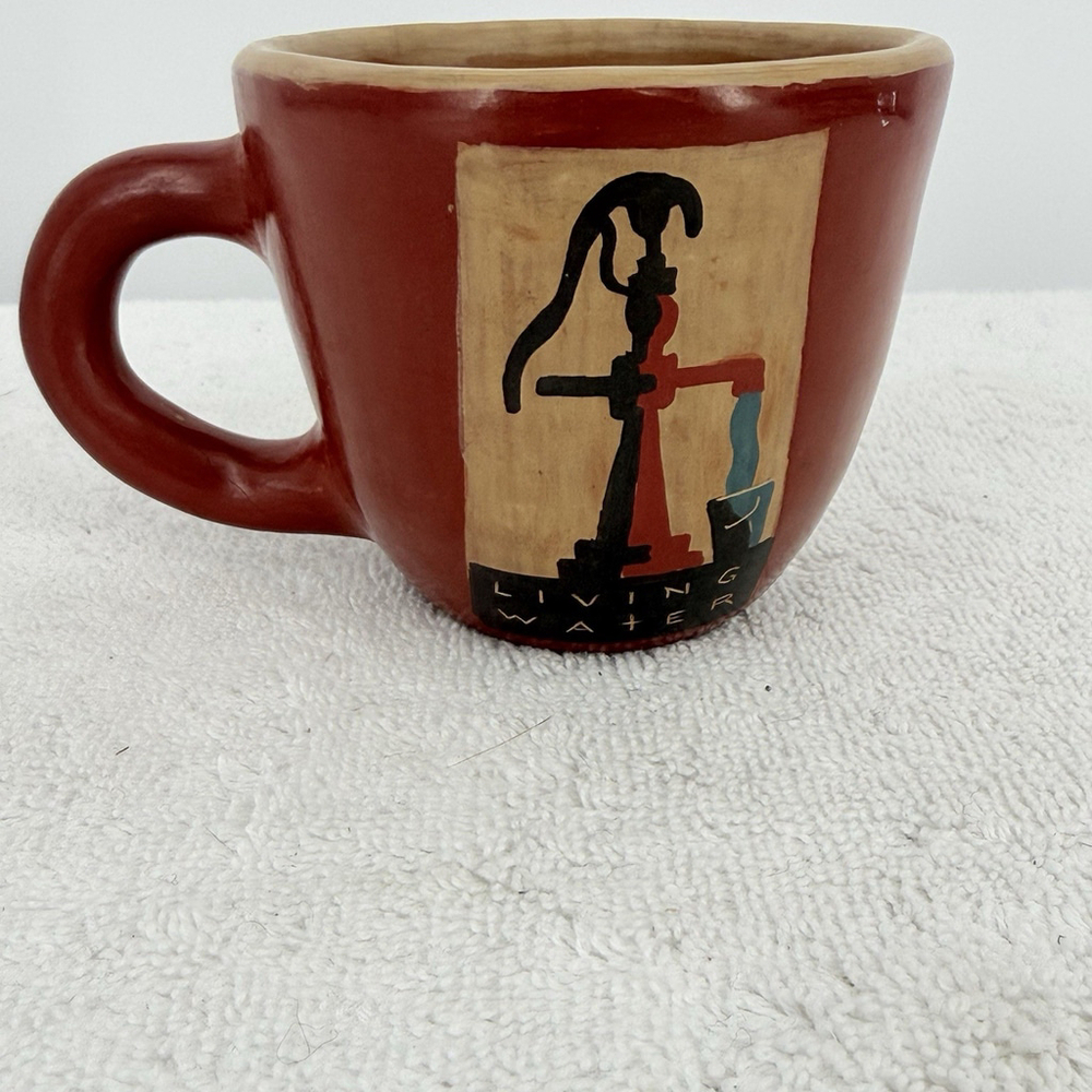 Living Water Ceramic Mug Granada Nicaragua Handmade